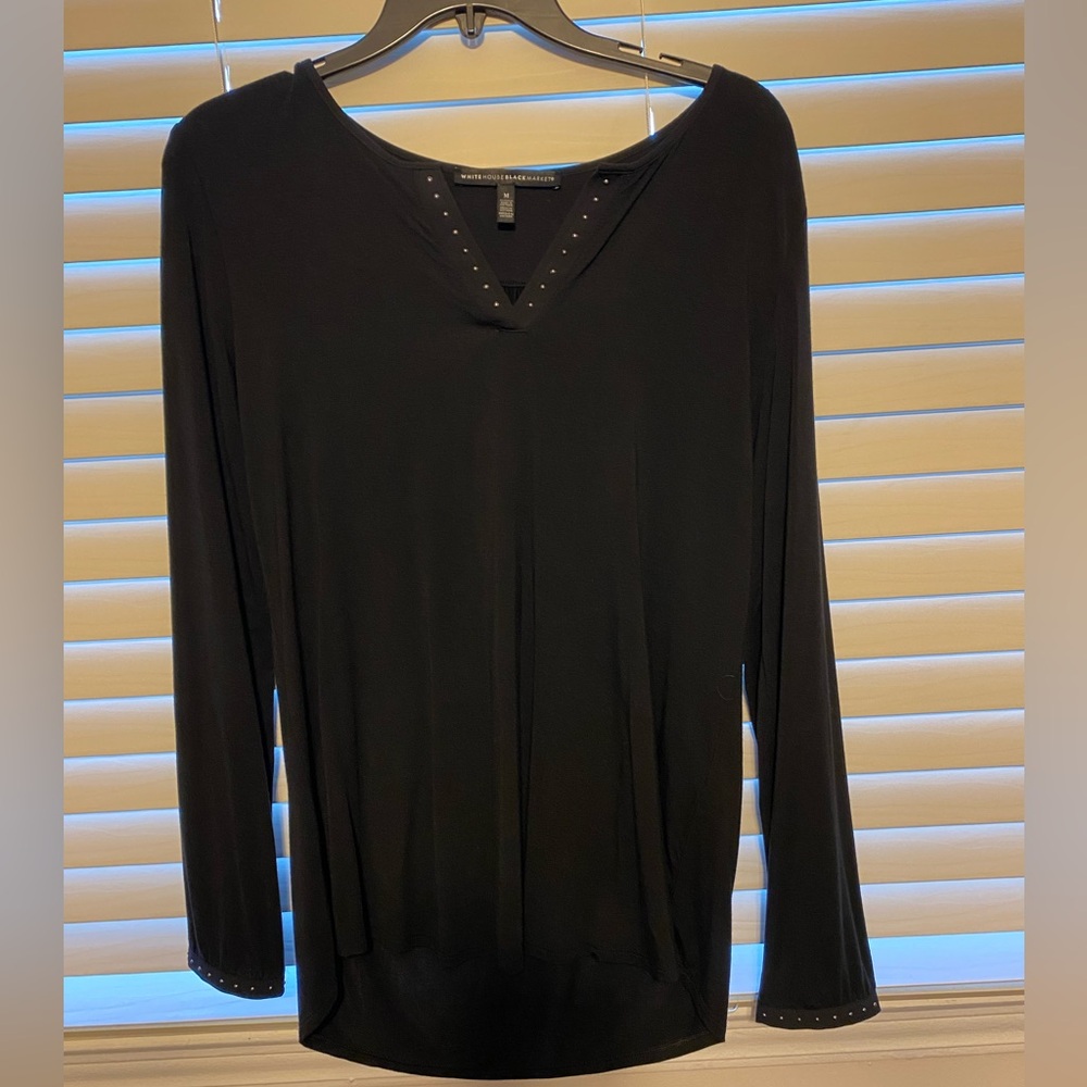 WHBM Embellished LS Top